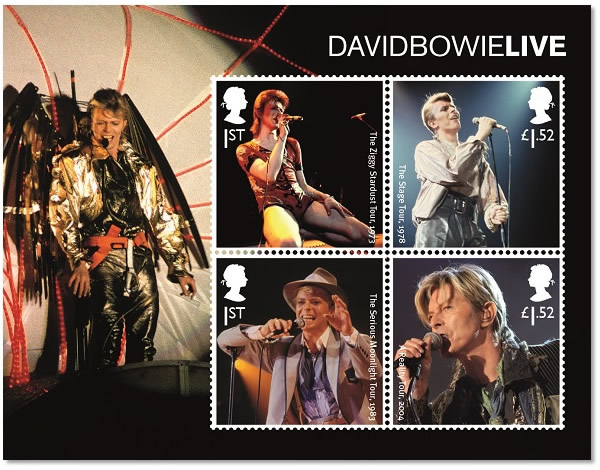 英国ロイヤル・メール記念切手 David Bowie Stamp Set at Royal Mail Barnbrook designs  San Marino Bowie Stamps DAVID BOWIE デヴィッド・ボウイ考察サイト
